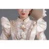 Champagne Long Sleeve Multilayer Delicate Hem Dreamy Romantic Party Ball Dinner Prom Lolita Dress