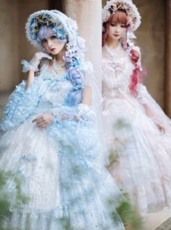 Cherry Blossom Girl Series Gorgeous Tea Party Classic Lolita Dress -NAUS Lolita Shop 5 500x672 250