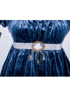 Surface Spell Juliet High Waist Jacquard Lolita Short Sleeve Dress -NAUS Lolita Shop 5 500x672 253