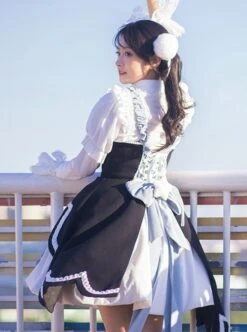 Star Wish Bottle Series Magic Girl Star Bowknot Swallowtail Hem Design Autumn Winter Classic Lolita Sleeveless Dress -NAUS Lolita Shop 5 500x672 268