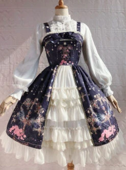Peacock Cross Series JSK Classic Lolita Sling Dress -NAUS Lolita Shop 5 500x672 303