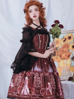 Astrology College Series PrintingJSK Classic Lolita Sling Dress -NAUS Lolita Shop 5 500x672 307