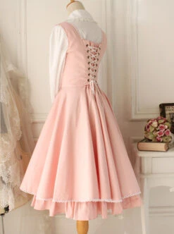 Versailles Rose Retro Elegant Classic Lolita Sleeveless Dress -NAUS Lolita Shop 5 500x672 389
