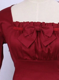 Retro Long Sleeves Ruffle Elegant Classic Lolita Dress -NAUS Lolita Shop 5 500x672 418