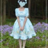 Magic Tea Party Wind's Child Series Bowknot Lolita Short Sleeve Dress