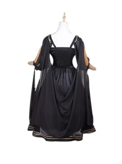 Horus' Nightmare Series Gorgeous Golden Print Black Ancient Egypt Exotic Classic Lolita Sleeveless Dress Set -NAUS Lolita Shop 5 500x672 474