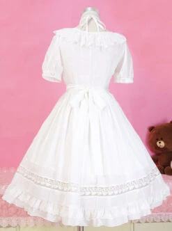 Pure Color Short Sleeves Classic Lolita Dress -NAUS Lolita Shop 5 500x672 497