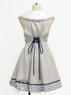 Lapel Bowknot Double-breasted Sleeveless Classic Lolita Dress -NAUS Lolita Shop 5 500x672 520