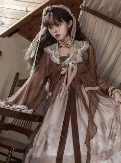 Ask Tea Series Chinese Style Embroidery Long-Sleeved Coat Detachable Brooch Classic Lolita Sleeveless Dress Set -NAUS Lolita Shop 5 500x672 545