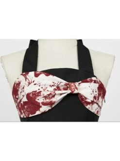 Large Bow High Waist Print Elegant Halter Detachable Belt Irregular Gothic Lolita Sleeveless Dress -NAUS Lolita Shop 5 500x672 610