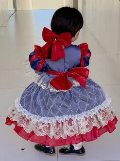 Vintage Palace Lace Puff Sleeve Ornate Bow-Knot Decoration Classic Lolita Kids Long Sleeve Dress -NAUS Lolita Shop 6 500x672 1008
