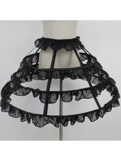 Ruffles Birdcage Type Steel Ring Dress Support Lolita Petticoat -NAUS Lolita Shop 6 500x672 1089