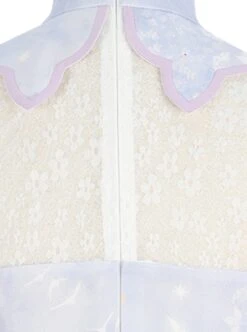 Chinoiserie Purple Stand Collar Lace Bead Chain Bow Fringe Design Swan Castle Print Classic Lolita Sleeveless Dress -NAUS Lolita Shop 6 500x672 123