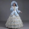 Light Blue Party Ball Dinner Long Sleeve Multilayer Delicate Hem Dreamy Romantic Court Style Prom Lolita Dress