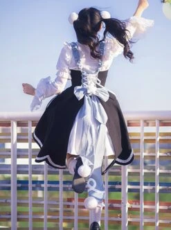 Star Wish Bottle Series Magic Girl Star Bowknot Swallowtail Hem Design Autumn Winter Classic Lolita Sleeveless Dress -NAUS Lolita Shop 6 500x672 214