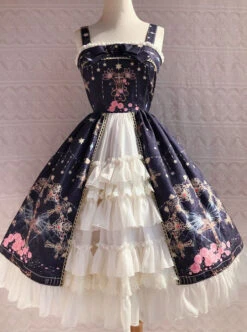 Peacock Cross Series JSK Classic Lolita Sling Dress -NAUS Lolita Shop 6 500x672 246