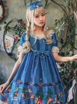 The Fairytale World Amusement Park Series OP Classic Lolita Short Sleeve Dress -NAUS Lolita Shop 6 500x672 25