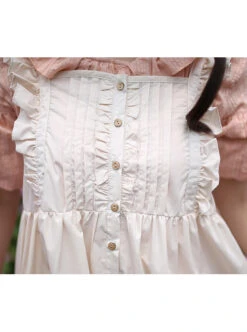 Cute Ruffle Collar Classic Lolita Lantern Short Sleeve Dress And Lolita Apron -NAUS Lolita Shop 6 500x672 296