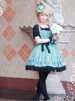 Summer Elegant Classic Lolita Short Sleeve Dress -NAUS Lolita Shop 6 500x672 331