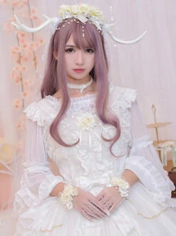 White Bride Chiffon Classic Lolita Sling Dress JSK -NAUS Lolita Shop 6 500x672 346