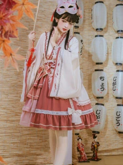 Cherry Snow Cheese Series OP Chinese Style Classic Lolita Long Sleeve Dress -NAUS Lolita Shop 6 500x672 356