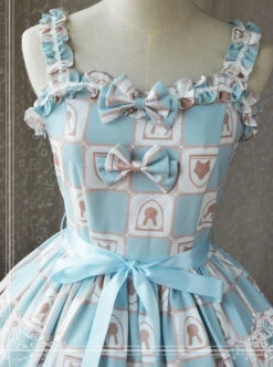 Magic Tea Party War Of Thrones Series Printing Classic Lolita Sling Dress Version 2 -NAUS Lolita Shop 6 500x672 359