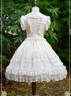 Pure Color Chiffon Lace Classic Lolita Sleeveless Dress -NAUS Lolita Shop 6 500x672 39