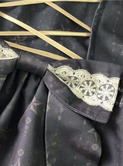 Retro Ruffle Collar Classic Lolita Puff Long Sleeve Dress -NAUS Lolita Shop 6 500x672 413