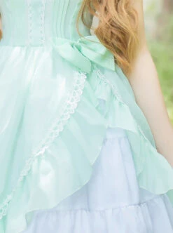 Mint Green Short Sleeve Bowknot Classic Lolita Dress -NAUS Lolita Shop 6 500x672 418
