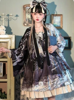 Romantic Dream In Garden Series Retro Chinese Style Printing Classic Lolita Dress -NAUS Lolita Shop 6 500x672 427