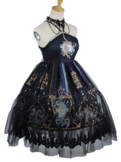 Divine Salvation Series Retro Gothic Lolita Sling Dress -NAUS Lolita Shop 6 500x672 503