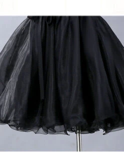 Black Lace Strapless Evening Dress -NAUS Lolita Shop 6 500x672 543