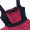 Lilith Series Playful Sexy Velvet Princess Three-Section Cake Skirt Gothic Lolita Sleeveless Dress