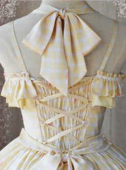 Magic Tea Party Flowers And Birds Poetry Series Sweet Lolita Sling Dress -NAUS Lolita Shop 6 500x672 764