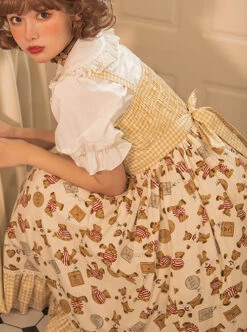 Angel's Bear Series JSK Sweet Lolita Sling Dress -NAUS Lolita Shop 6 500x672 826