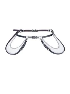 Perrault Kitty Series JSK Heart Metal Decoration Cross Rope Design Punk Lolita Lace Big Bow Dress Set A -NAUS Lolita Shop 6 500x672 849