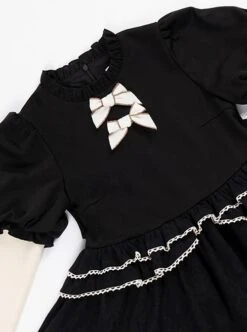 Wish Gift Box Series Cute Red Corduroy Vest Irregular Cuffs Lace Fake Three Pieces Classic Lolita Long Sleeve Dress Set -NAUS Lolita Shop 7 500x672 104