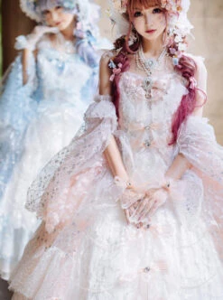 Cherry Blossom Girl Series Gorgeous Tea Party Classic Lolita Dress -NAUS Lolita Shop 7 500x672 159