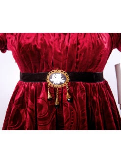 Surface Spell Juliet High Waist Jacquard Lolita Short Sleeve Dress -NAUS Lolita Shop 7 500x672 162