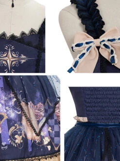 Immortal Bottle Series JSK Retro Printing Classic Lolita Sling Dress -NAUS Lolita Shop 7 500x672 173