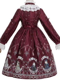 Magic Tea Party Rose Knight Series Classic Lolita Long Sleeve Dress -NAUS Lolita Shop 7 500x672 191