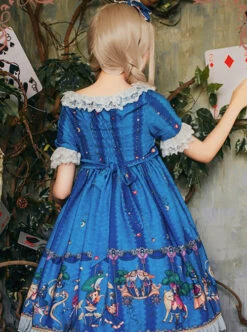 The Fairytale World Amusement Park Series OP Classic Lolita Short Sleeve Dress -NAUS Lolita Shop 7 500x672 20