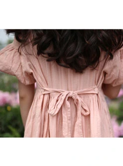Cute Ruffle Collar Classic Lolita Lantern Short Sleeve Dress And Lolita Apron -NAUS Lolita Shop 7 500x672 232