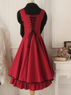 Versailles Rose Retro Elegant Classic Lolita Sleeveless Dress -NAUS Lolita Shop 7 500x672 260