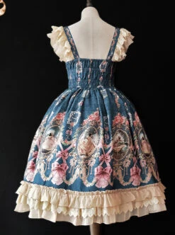 Fairytale Town Dance Party Series JSK Tea Party Classic Lolita Sling Dress -NAUS Lolita Shop 7 500x672 263