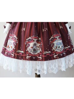 Magic Tea Party Bedtime Book Series OP Classic Lolita Long Sleeve Dress -NAUS Lolita Shop 7 500x672 302