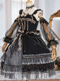 Starry Night Series JSK Special Design Elegant Palace Style Classic Lolita Dress -NAUS Lolita Shop 7 500x672 343