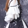 Chinese Style Black Printing Classic Lolita White Long Sleeve Dress Set