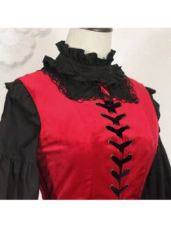 Retro Fairy Tale Style Gothic Lolita Sleeveless Dress -NAUS Lolita Shop 7 500x672 368