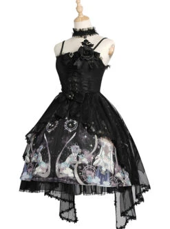 Virgin Flower Series JSK Gothic Lolita Light Hanayome Tea Party Sling Dress -NAUS Lolita Shop 7 500x672 395
